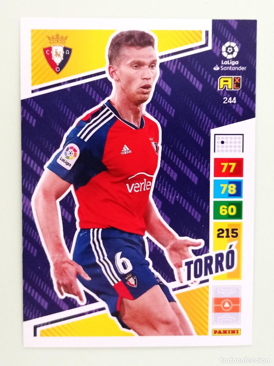Cromos de F&uacute;tbol: ADRENALYN XL 2022-2023 (N&ordm; 244 TORR&Oacute; - C.A. OSASUNA)