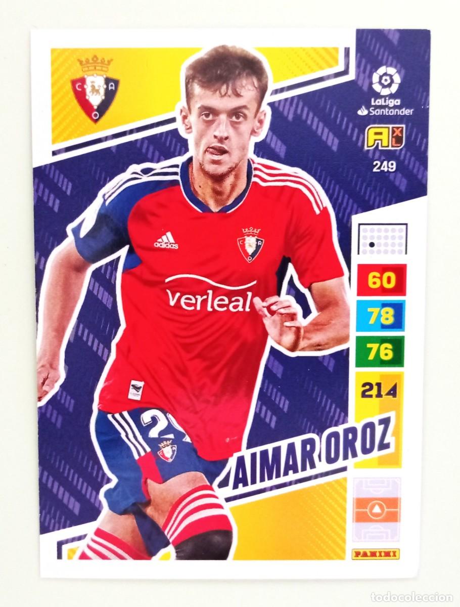 Cromos de F&uacute;tbol: ADRENALYN XL 2022-2023 (N&ordm; 249 AIMAR OROZ - C.A. OSASUNA)