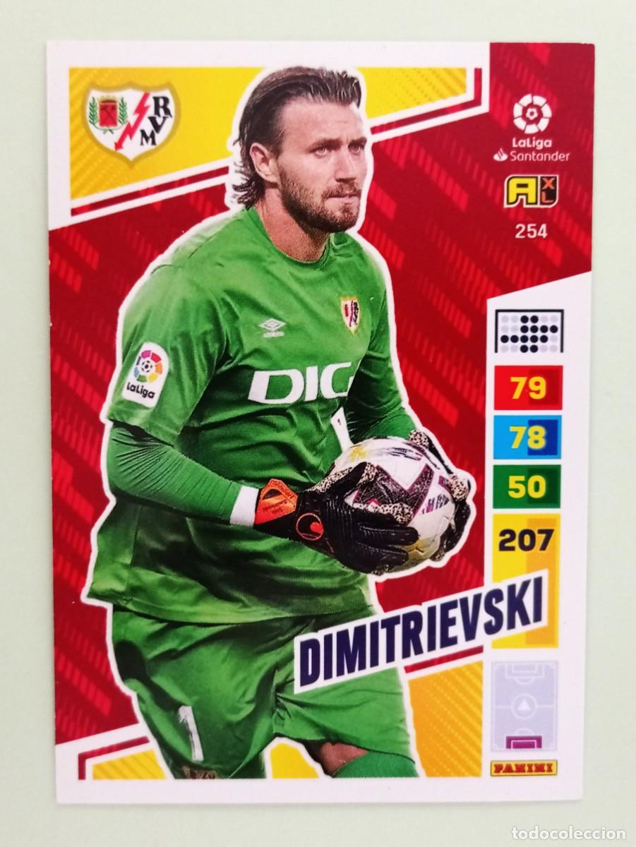 Cromos de F&uacute;tbol: ADRENALYN XL 2022-2023 (N&ordm; 254 DIMITRIEVSKI - RAYO VALLECANO DE MADRID)