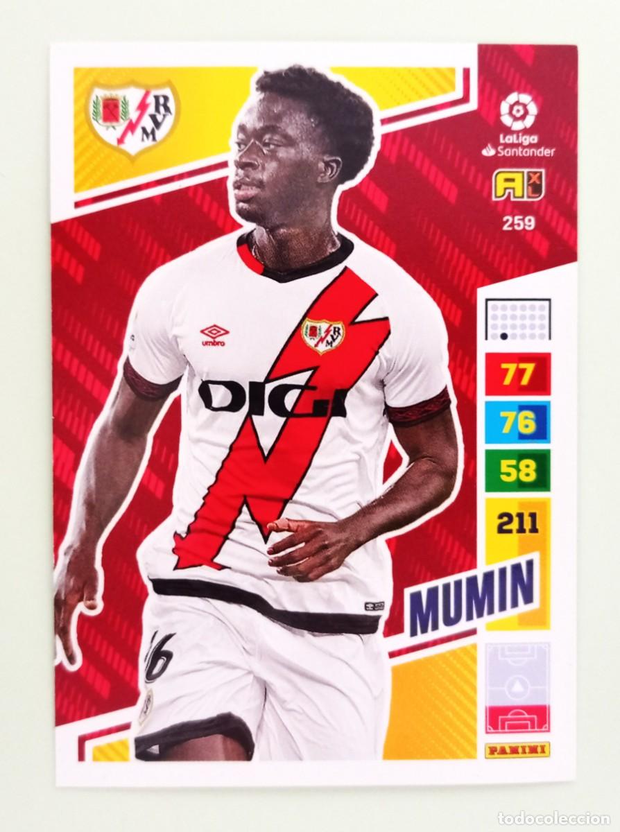 Cromos de F&uacute;tbol: ADRENALYN XL 2022-2023 (N&ordm; 259 MUMIN - RAYO VALLECANO DE MADRID)