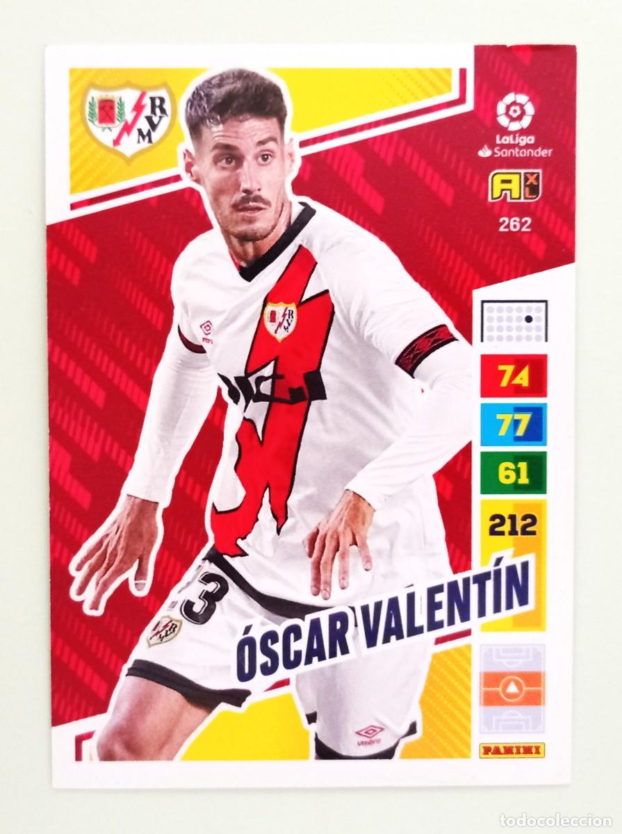 Cromos de F&uacute;tbol: ADRENALYN XL 2022-2023 (N&ordm; 262 &Oacute;SCAR VALENT&Iacute;N - RAYO VALLECANO DE MADRID)