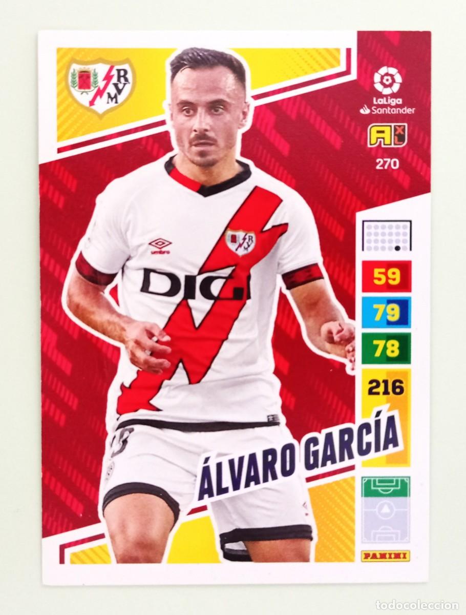 Cromos de F&uacute;tbol: ADRENALYN XL 2022-2023 (N&ordm; 270 &Aacute;LVARO GARC&Iacute;A - RAYO VALLECANO DE MADRID)