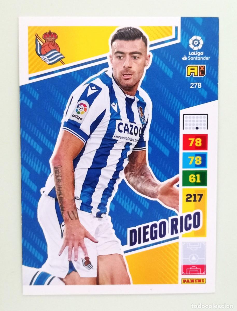 Cromos de F&uacute;tbol: ADRENALYN XL 2022-2023 (N&ordm; 278 DIEGO RICO - REAL SOCIEDAD)