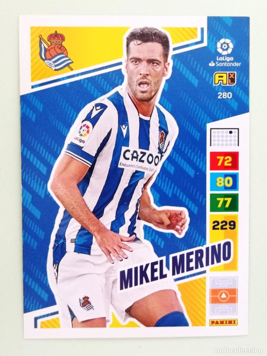 Cromos de F&uacute;tbol: ADRENALYN XL 2022-2023 (N&ordm; 280 MIKEL MERINO - REAL SOCIEDAD)