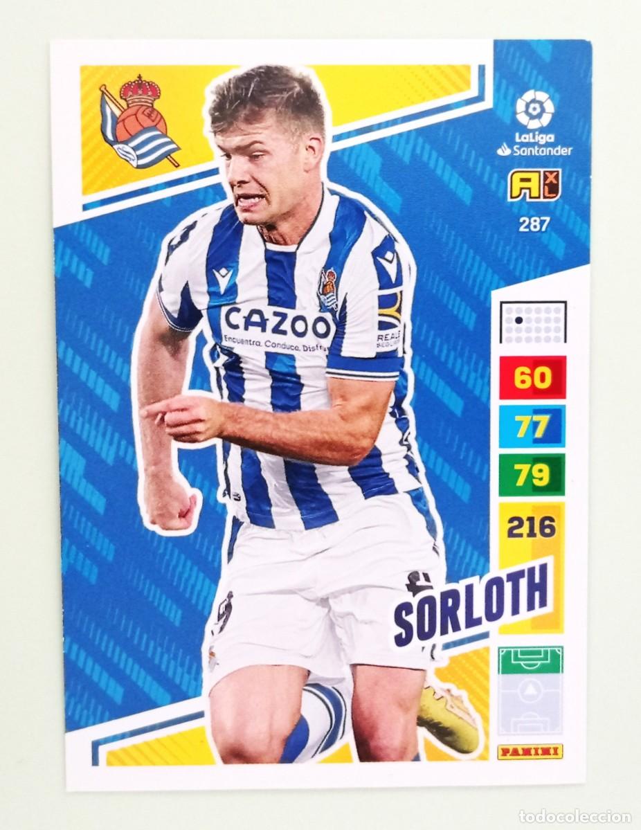 Fu&szlig;ball-Sticker: ADRENALYN XL 2022-2023 (N&ordm; 287 SORLOTH - REAL SOCIEDAD)