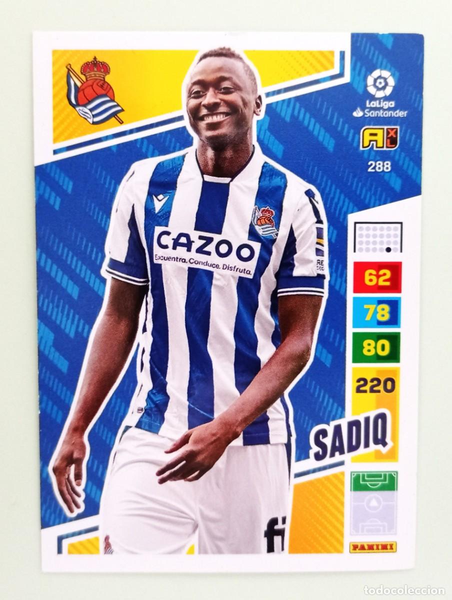 Football Stickers: ADRENALYN XL 2022-2023 (N&ordm; 288 SADIQ - REAL SOCIEDAD)