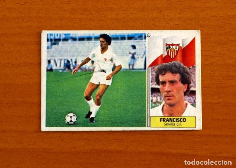 Football Stickers: Sevilla - Francisco -Error de imprenta - Ediciones Este Liga 1986-1987, 86-87 - Nunca pegado