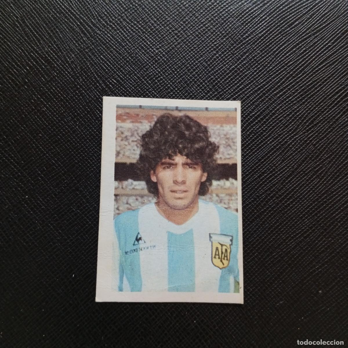 Football Stickers: 44 MARADONA ARGENTINA FHER ESPA&Ntilde;A MUNDIAL 1982 CROMO FUTBOL 82 - DESPEGADO - A140 PG487