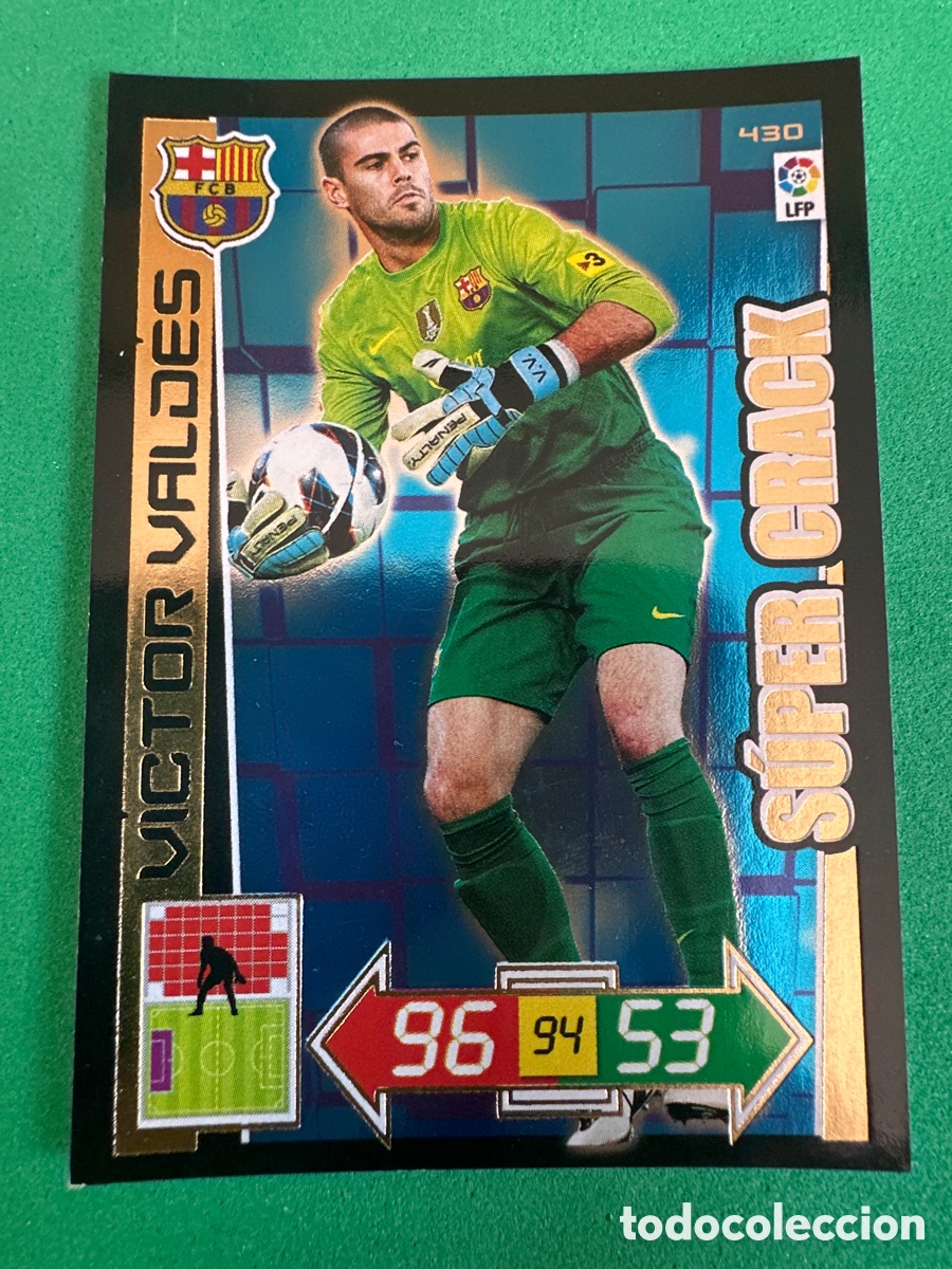 Football Stickers: 430 V&Iacute;CTOR VALD&Eacute;S (F.C.BARCELONA) S&Uacute;PER CRACK ADRENALYN 2012-13 12 13 TRADING CARD
