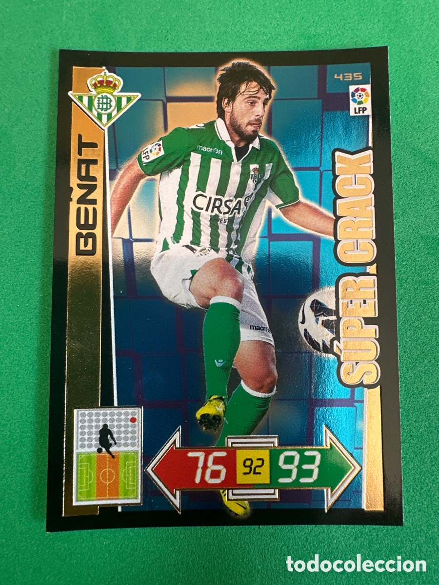 Fu&szlig;ball-Sticker: 435 BE&Ntilde;AT (BETIS) S&Uacute;PER CRACK ADRENALYN 2012-13 12 13 TRADING CARD