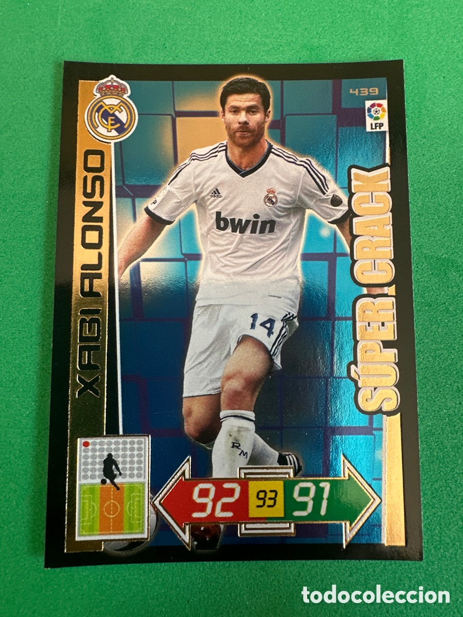 Football Stickers: 439 XABI ALONSO (R.MADRID) S&Uacute;PER CRACK ADRENALYN 2012-13 12 13 TRADING CARD