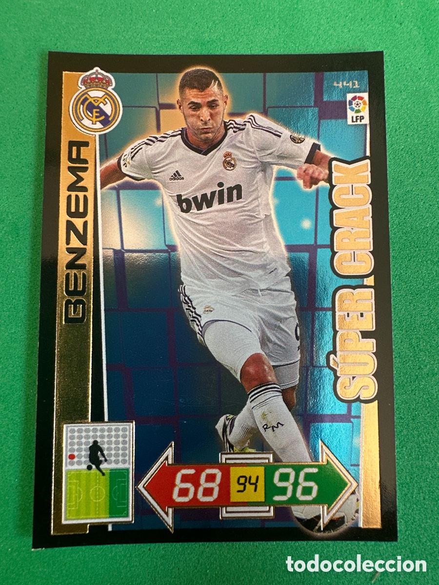 Cromos de F&uacute;tbol: 441 BENZEMA (R.MADRID) S&Uacute;PER CRACK ADRENALYN 2012-13 12 13 TRADING CARD
