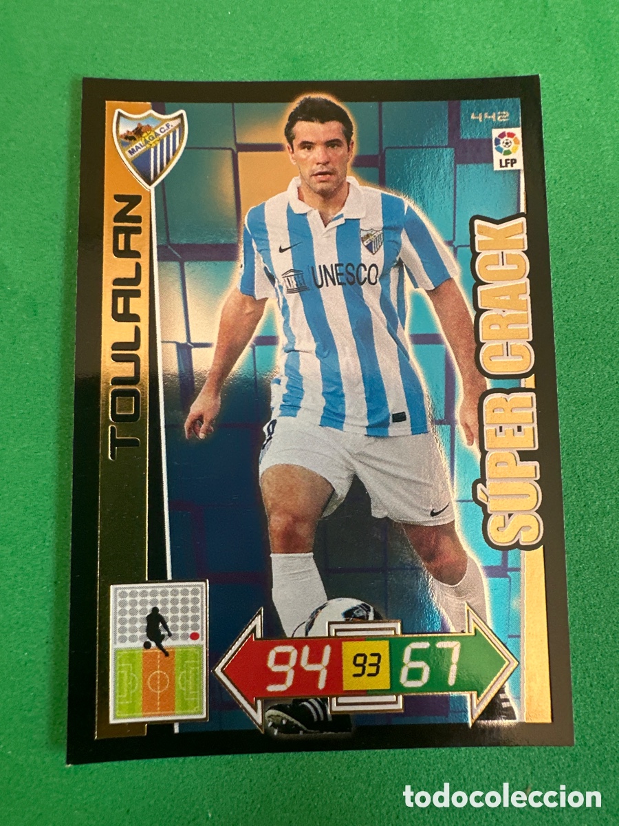 Fu&szlig;ball-Sticker: 442 TOULALAN(M&Aacute;LAGA) S&Uacute;PER CRACK ADRENALYN 2012-13 12 13 TRADING CARD