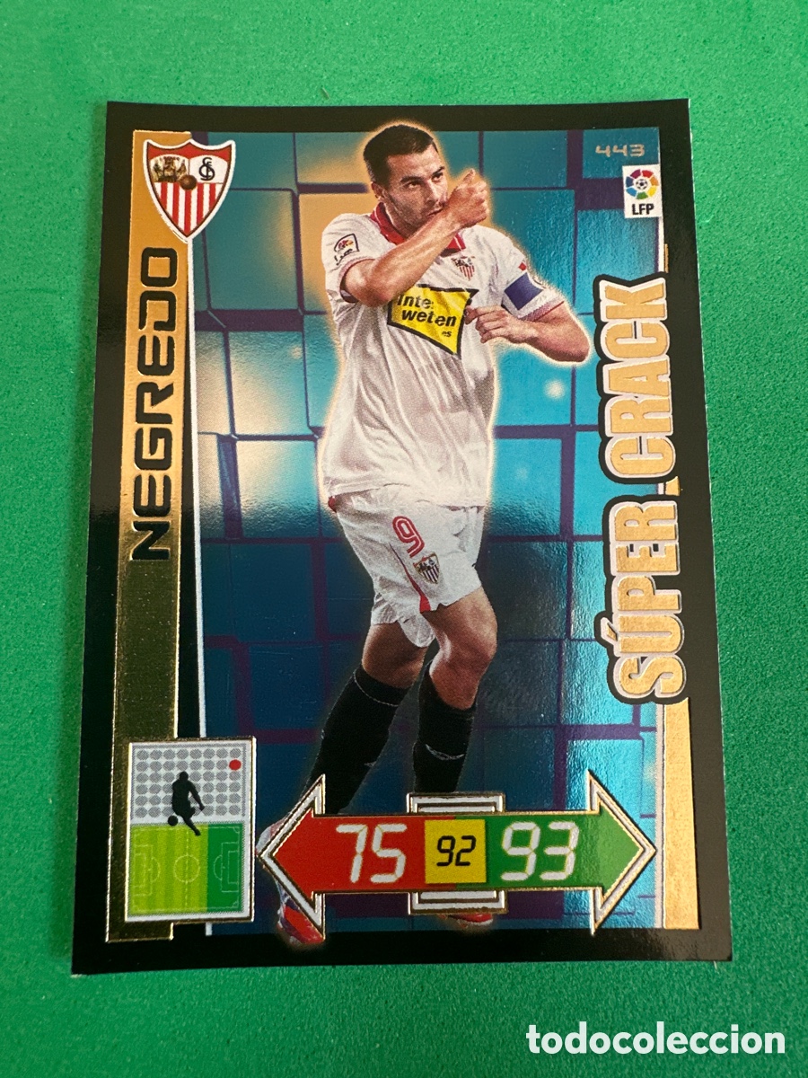 Cartes &agrave; collectionner de Football: 443 NEGREDO(SEVILLA) S&Uacute;PER CRACK ADRENALYN 2012-13 12 13 TRADING CARD