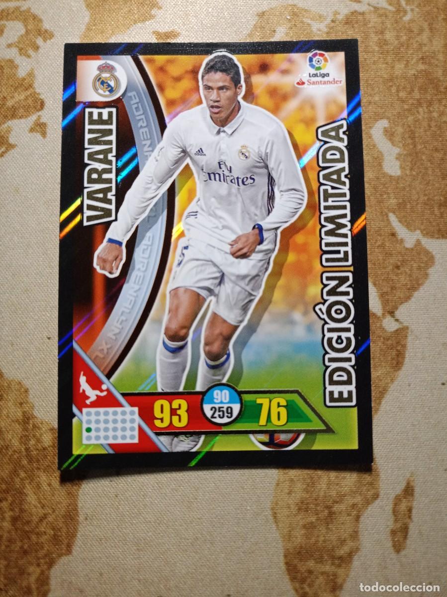 Football Stickers: Edici&oacute;n Limitada VARANE Adrenalyn 2016-17