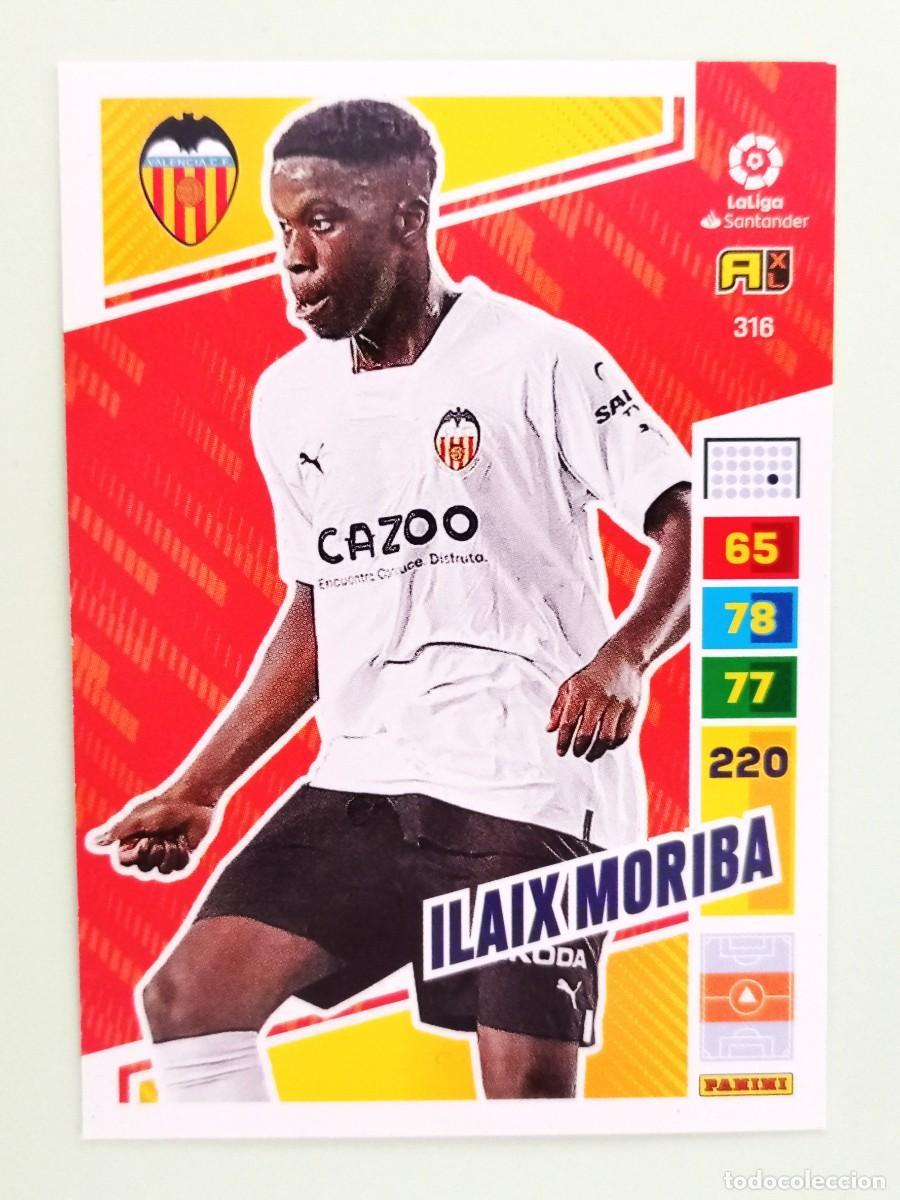 Cartes &agrave; collectionner de Football: ADRENALYN XL 2022-2023 (N&ordm; 316 ILAIX MORIBA - VALENCIA C.F.)