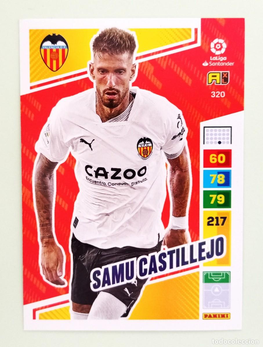 Cromos de F&uacute;tbol: ADRENALYN XL 2022-2023 (N&ordm; 320 SAMU CASTILLEJO - VALENCIA C.F.)