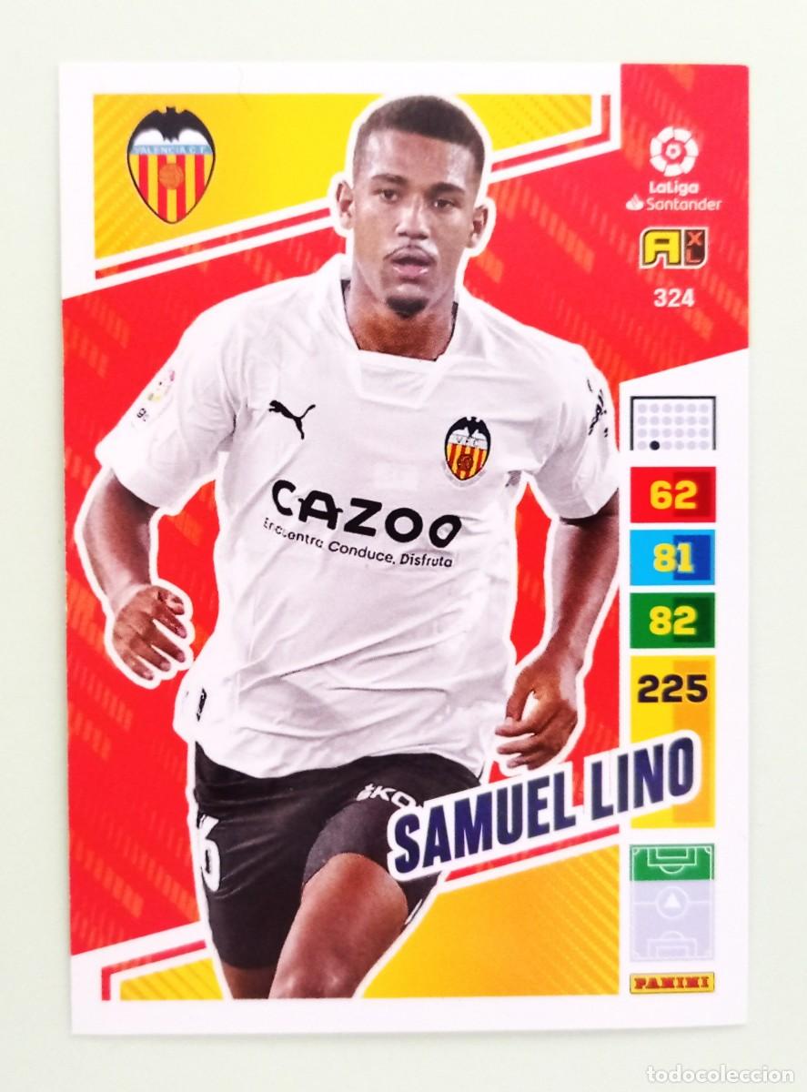 Cromos de F&uacute;tbol: ADRENALYN XL 2022-2023 (N&ordm; 324 SAMUEL LINO - VALENCIA C.F.)