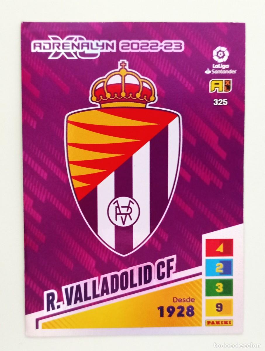 Cromos de F&uacute;tbol: ADRENALYN XL 2022-2023 (N&ordm; 325 ESCUDO - R. VALLADOLID C.F.)