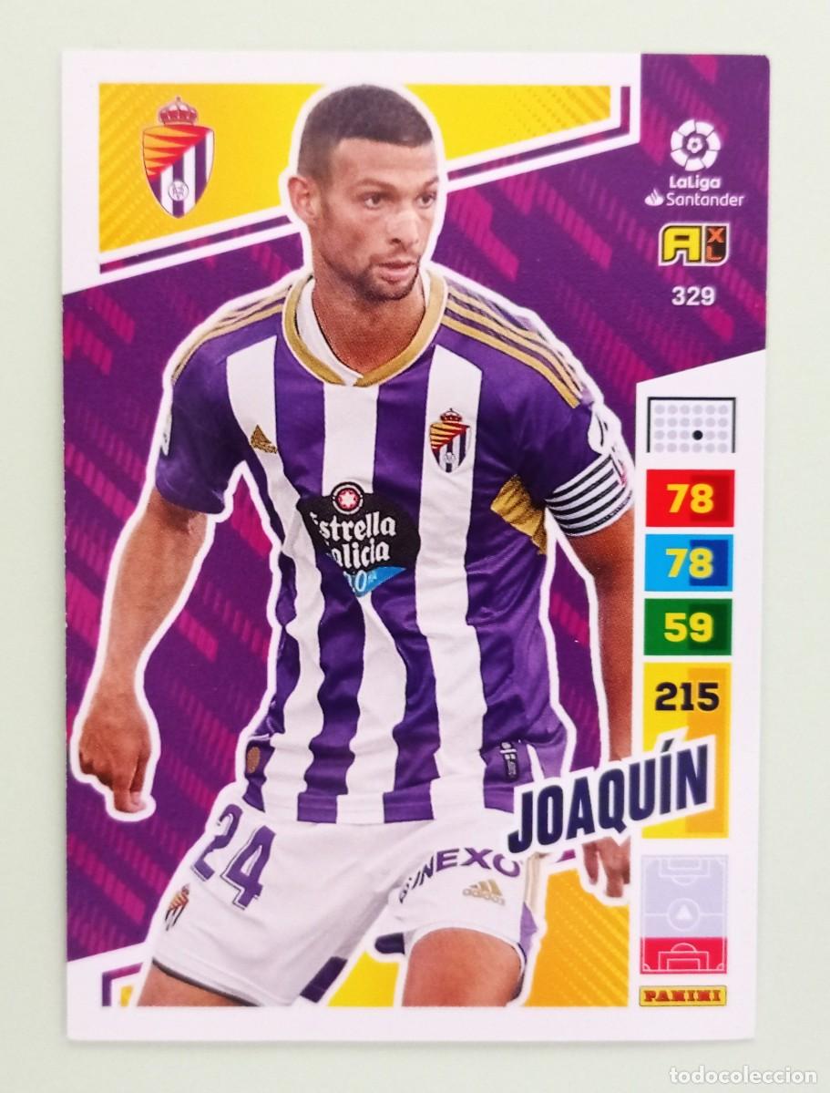 Cromos de F&uacute;tbol: ADRENALYN XL 2022-2023 (N&ordm; 329 JOAQU&Iacute;N - R. VALLADOLID C.F.)