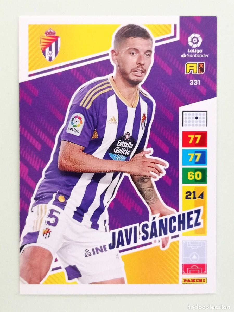 Cromos de F&uacute;tbol: ADRENALYN XL 2022-2023 (N&ordm; 331 JAVI S&Aacute;NCHEZ - R. VALLADOLID C.F.)