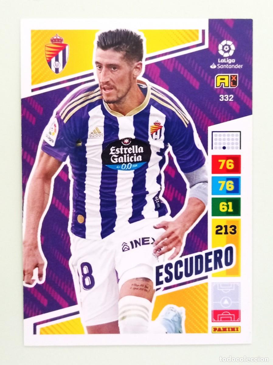 Cromos de F&uacute;tbol: ADRENALYN XL 2022-2023 (N&ordm; 332 ESCUDERO - R. VALLADOLID C.F.)