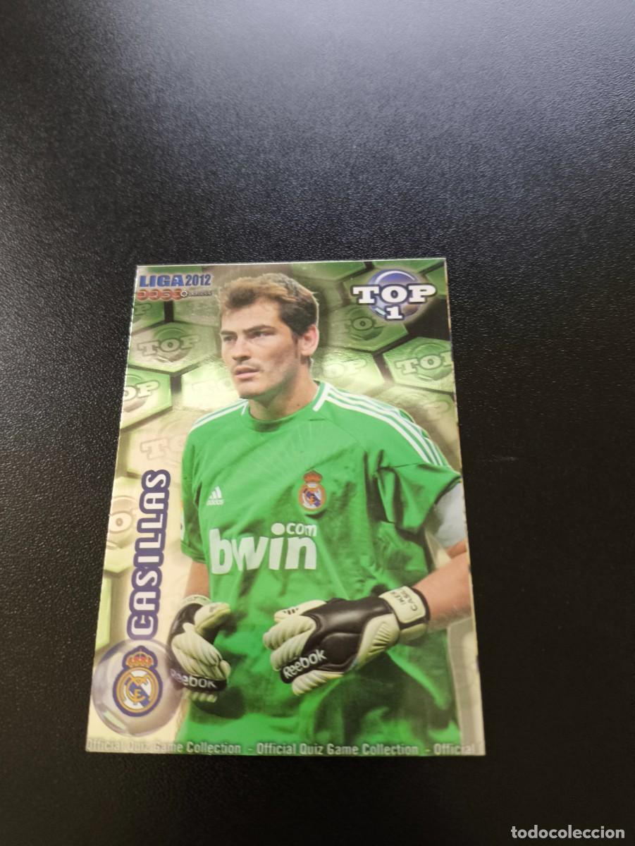 Cromos de Futebol: 542 IKER CASILLAS REAL MADRID VERDE TOP 1 MUNDICROMO LIGA 2011 2012 11 12 NO PANINI ESTE MEGACRACKS