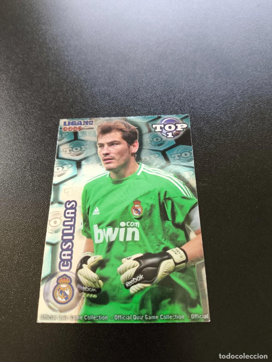 Cromos de Futebol: 542 IKER CASILLAS REAL MADRID AZUL TOP 1 MUNDICROMO LIGA 2011 2012 11 12 NO PANINI ESTE MEGACRACKS