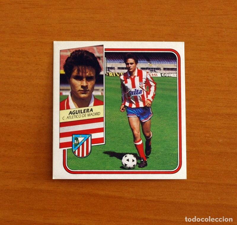 Cromos de Futebol: Atl&eacute;tico de Madrid - Aguilera - Ediciones Este Liga 1989-1990, 89-90 - Nunca pegado