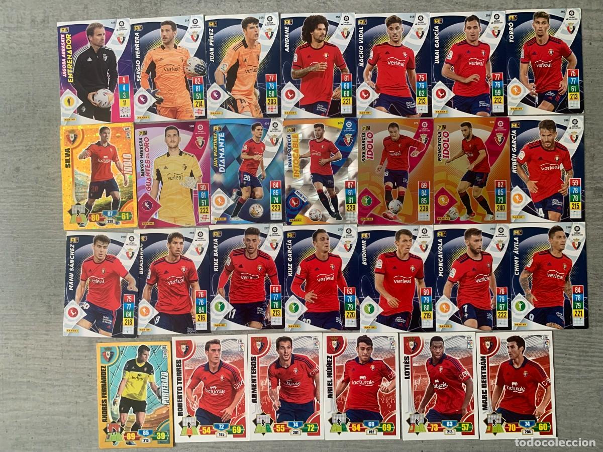 Cromos de Futebol: LOTE DE CROMOS DE FUTBOL DEL OSASUNA DE PAMPLONA