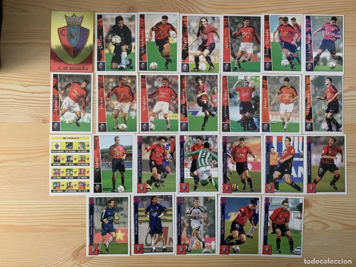 Cromos de f&uacute;tbol: LOTE DE CROMOS DE FUTBOL DEL OSASUNA DE PAMPLONA