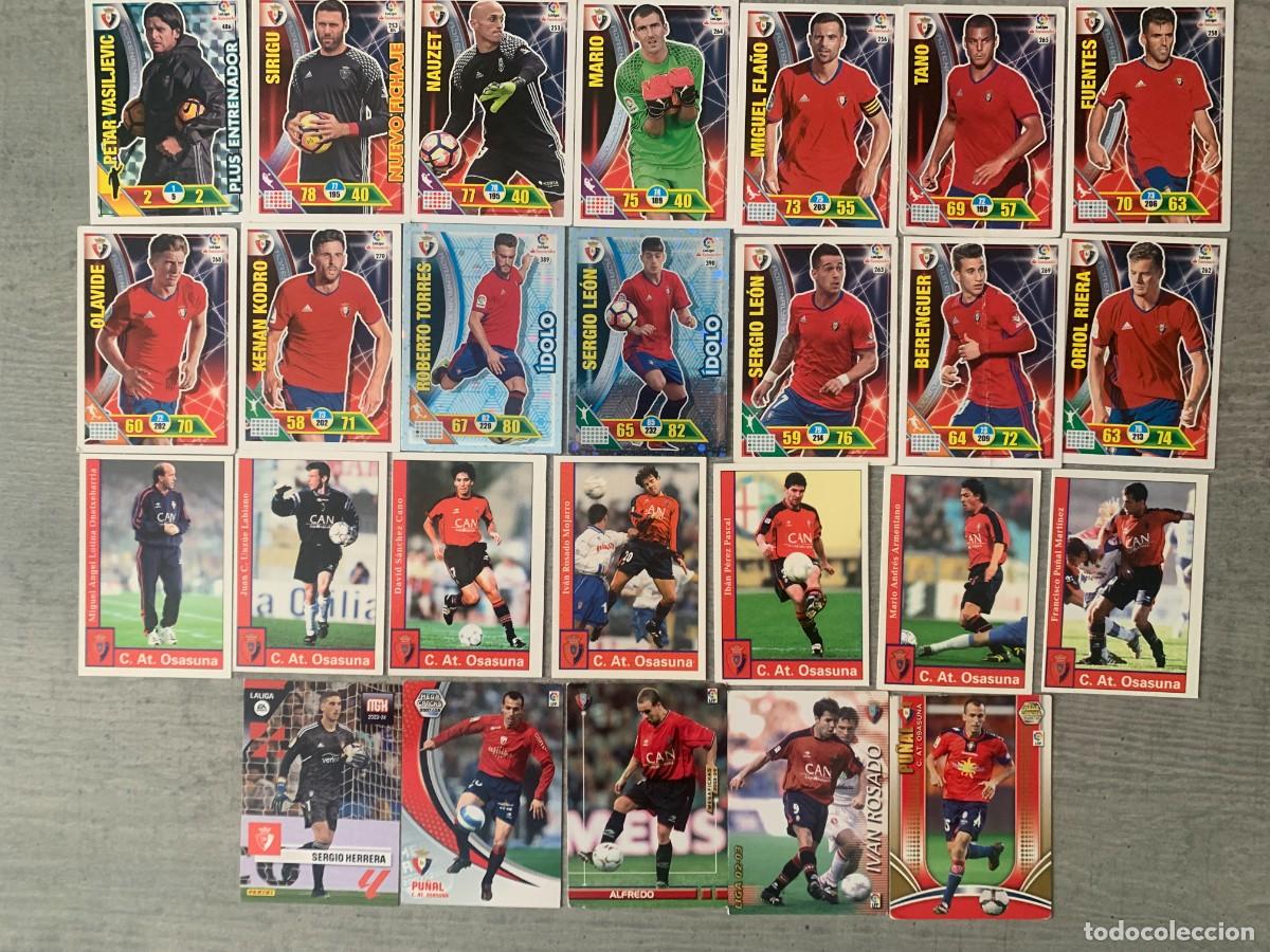 Cartes &agrave; collectionner de Football: LOTE DE CROMOS DE FUTBOL DEL OSASUNA DE PAMPLONA