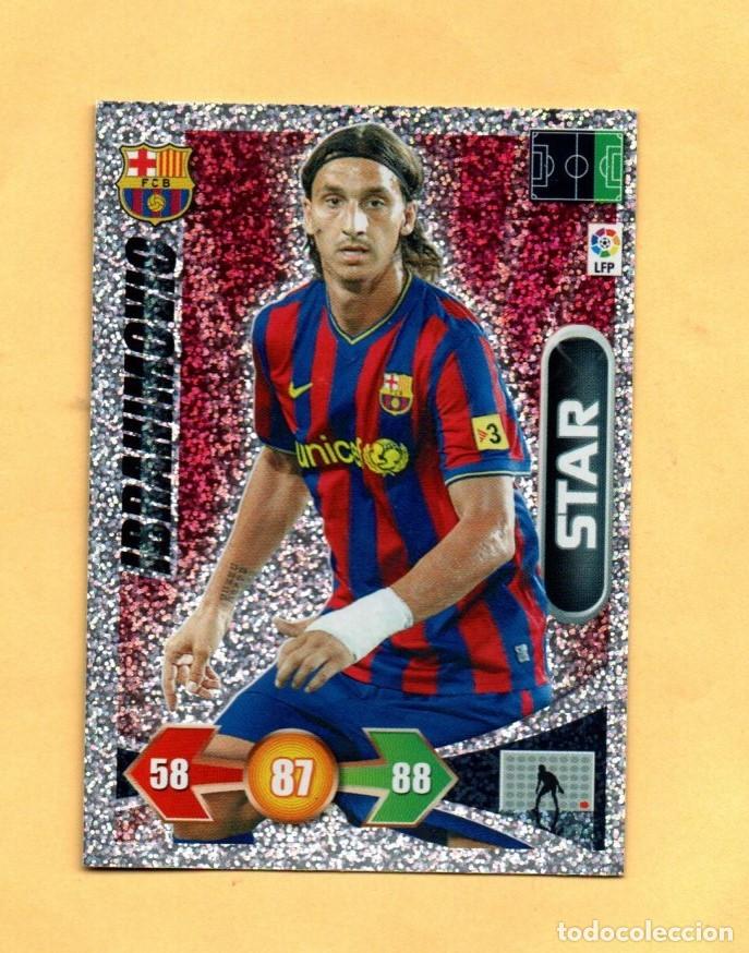 Cromos de F&uacute;tbol: ADRENALYN XL 2009-2010 IBRAHIMOVIC STAR BRILLANTE FC.BARCELONA