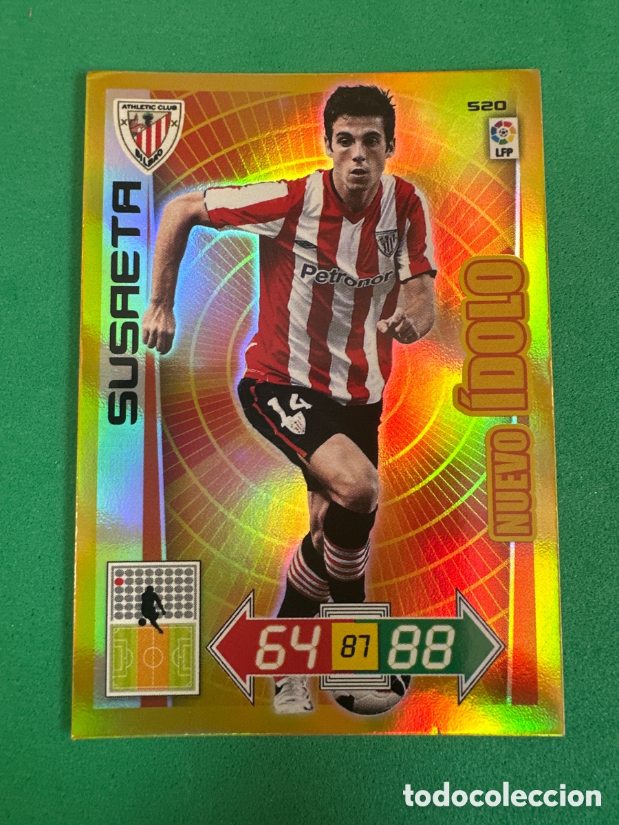 Cromos de f&uacute;tbol: 520 SUSAETA(ATHLETIC BILBAO) NUEVO &Iacute;DOLO ADRENALYN 2012-13 12 13 TRADING CARD