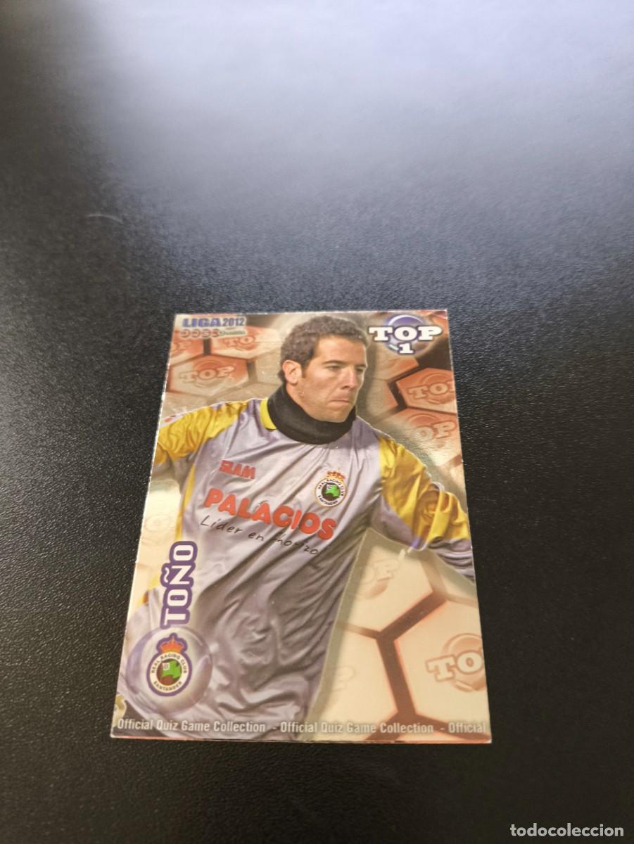 Cromos de Futebol: 547 TO&Ntilde;O RACING DE SANTANDER ROJO TOP 1 MUNDICROMO LIGA 2011 2012 11 12 NO PANINI ESTE MEGACRACKS