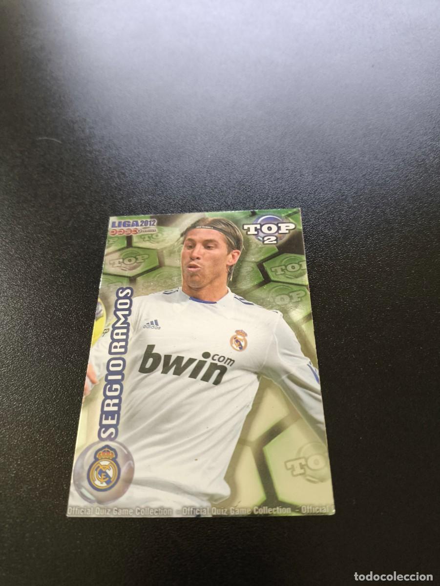 Cromos de F&uacute;tbol: 551 SERGIO RAMOS REAL MADRID VERDE TOP 2 MUNDICROMO LIGA 2011 2012 11 12 NO PANINI ESTE MEGACRACKS