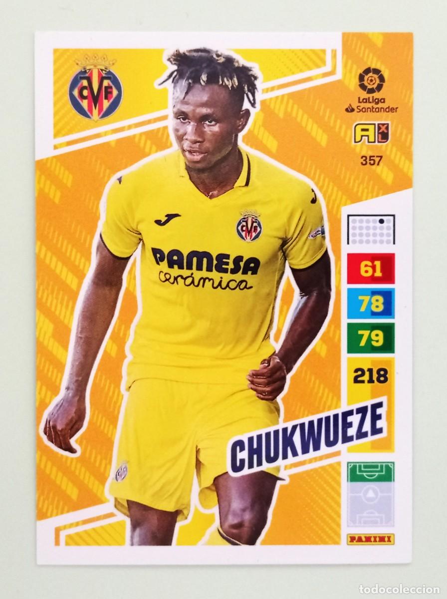 Cromos de F&uacute;tbol: ADRENALYN XL 2022-2023 (N&ordm; 357 CHUKWUEZE - VILLARREAL C.F.)