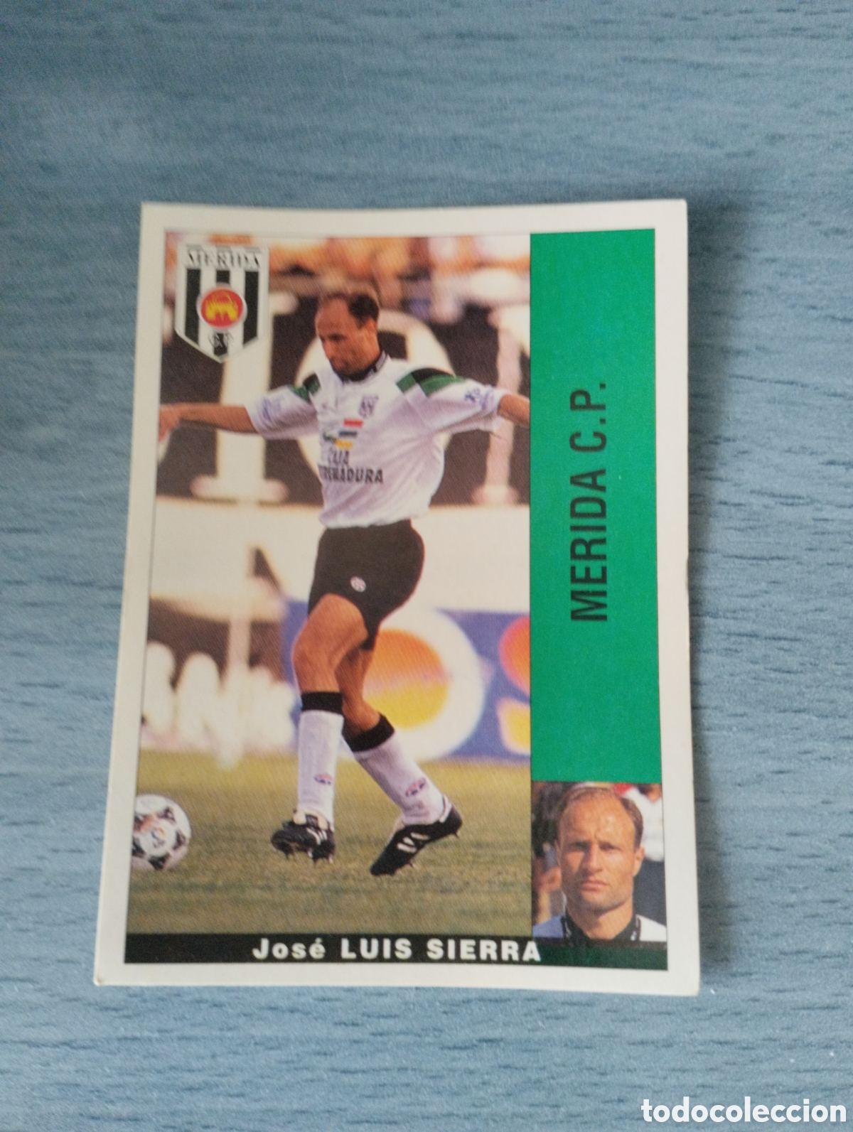 Cromos de F&uacute;tbol: Cromo Panini liga 95 96 luis sierra M&eacute;rida sin pegar