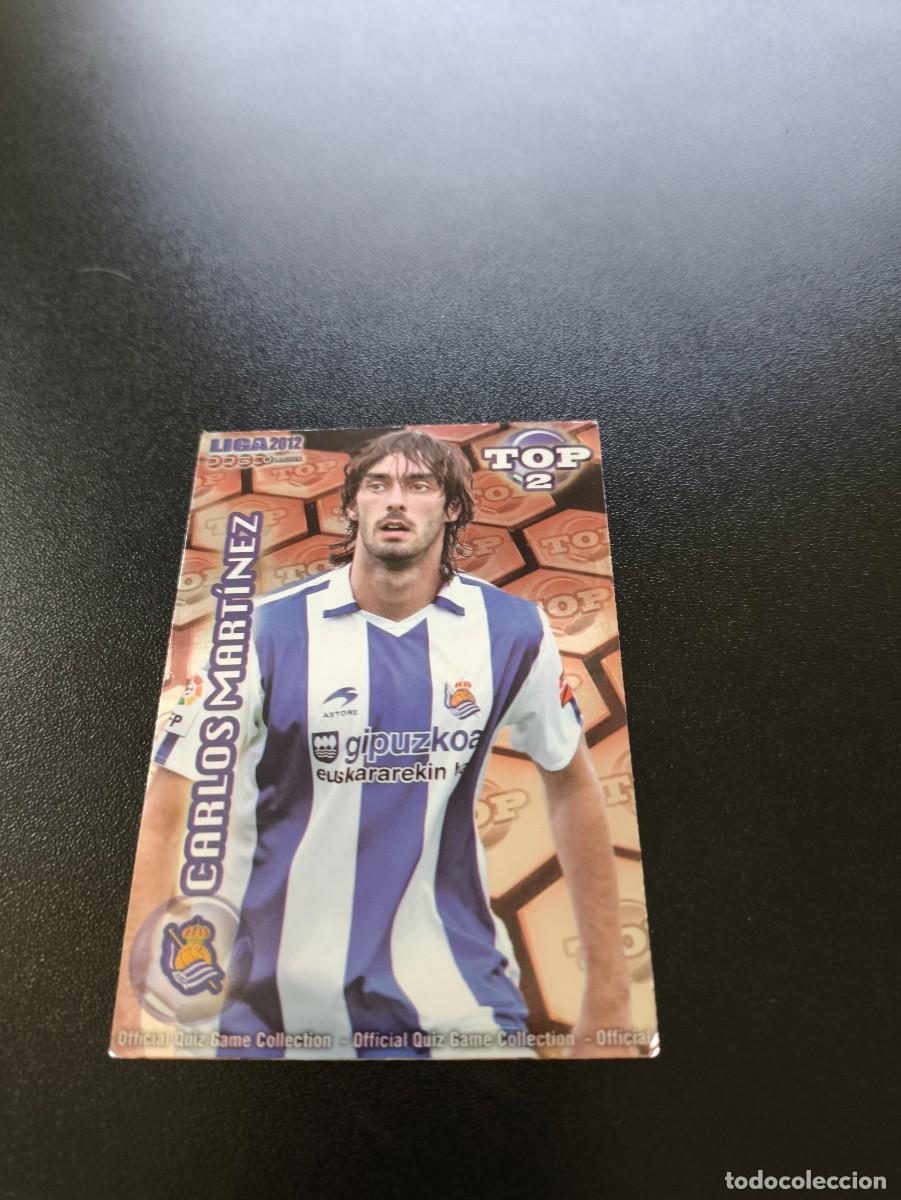 Cromos de F&uacute;tbol: 553 CARLOS MARTINEZ REAL SOCIEDAD ROJO TOP MUNDICROMO LIGA 2011 2012 11 12 NO PANINI ESTE MEGACRACKS
