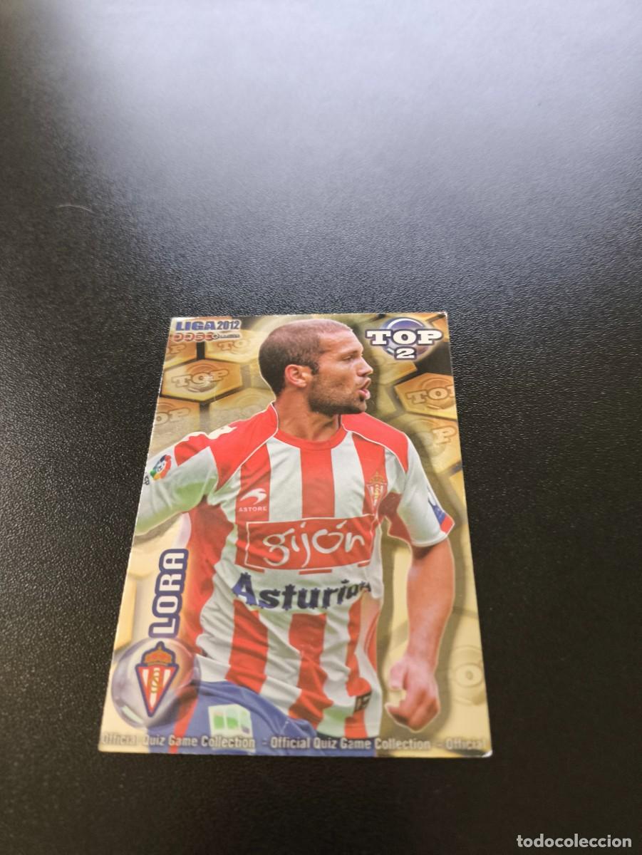 Cromos de F&uacute;tbol: 555 LORA SPORTING DE GIJON DORADO TOP 2 MUNDICROMO LIGA 2011 2012 11 12 NO PANINI ESTE MEGACRACKS