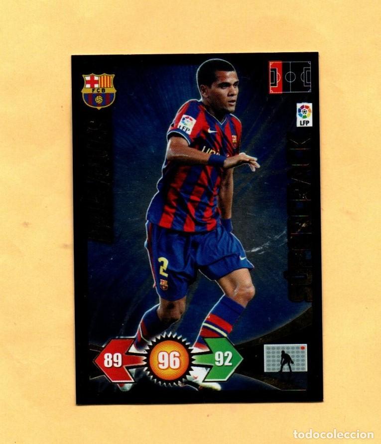 Cromos de F&uacute;tbol: ADRENALYN XL 2009-2010 DANI ALVES SUPERCRACK FC.BARCELONA MUY BIEN CONSERVADO