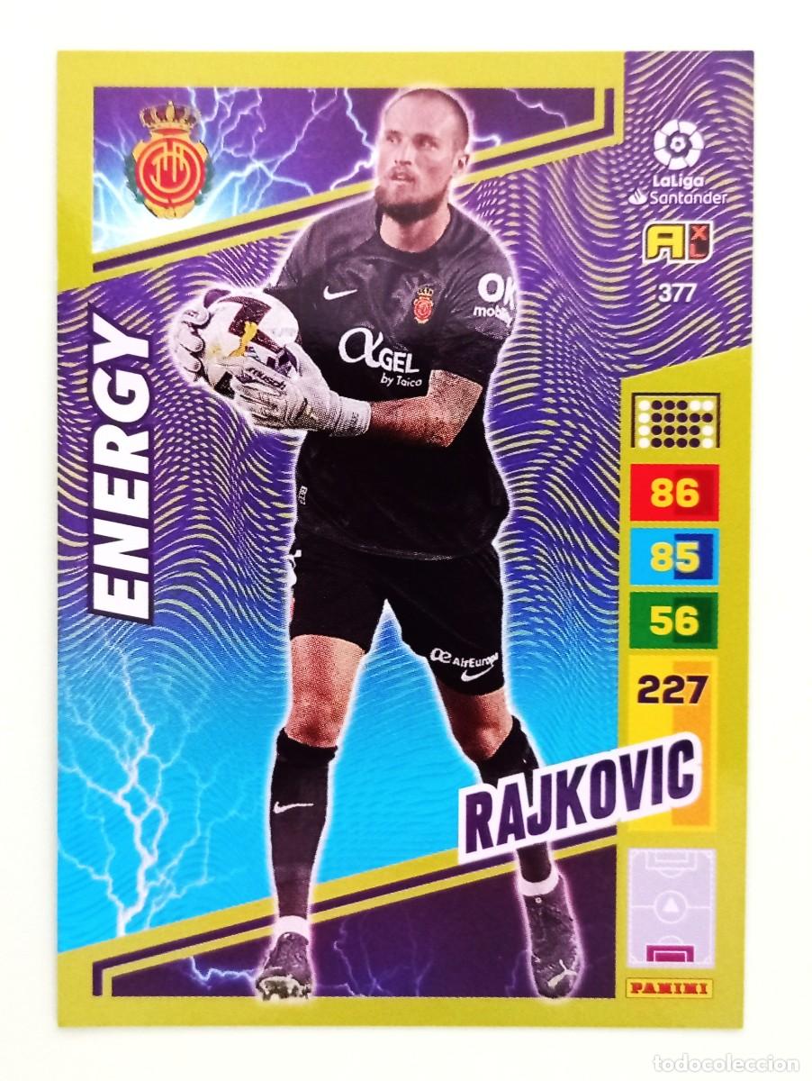 Cromos de F&uacute;tbol: ADRENALYN XL 2022-2023 (N&ordm; 377 RAJKOVIC - R.C.D. MALLORCA) (ENERGY)