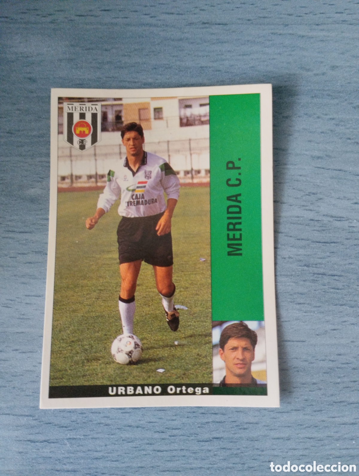 Cromos de F&uacute;tbol: Cromo Panini liga 95 96 urbano M&eacute;rida sin pegar