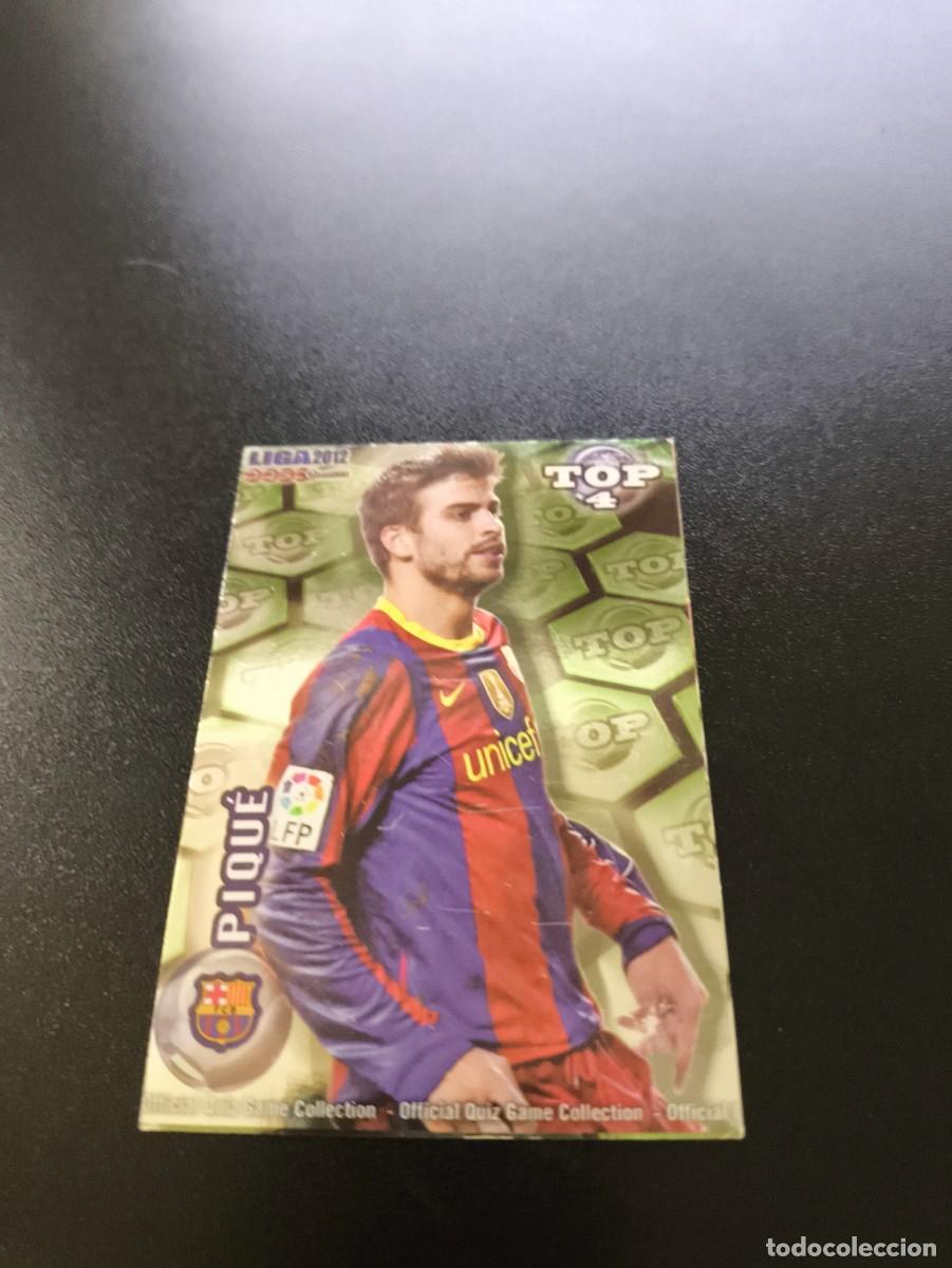Cromos de F&uacute;tbol: 559 PIQUE BARCELONA VERDE TOP 2 MUNDICROMO LIGA 2011 2012 11 12 NO PANINI ESTE MEGACRACKS