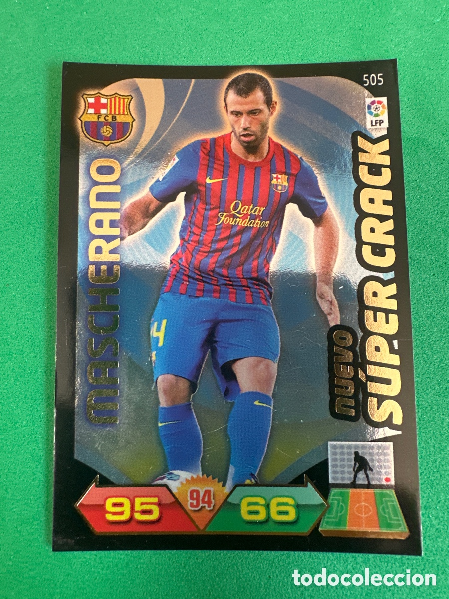 Fu&szlig;ball-Sticker: 505 MASCHERANO (F.C.BARCELONA) NUEVO S&Uacute;PERCRACK ADRENALYN 2011-12 11 12TRADING CARD