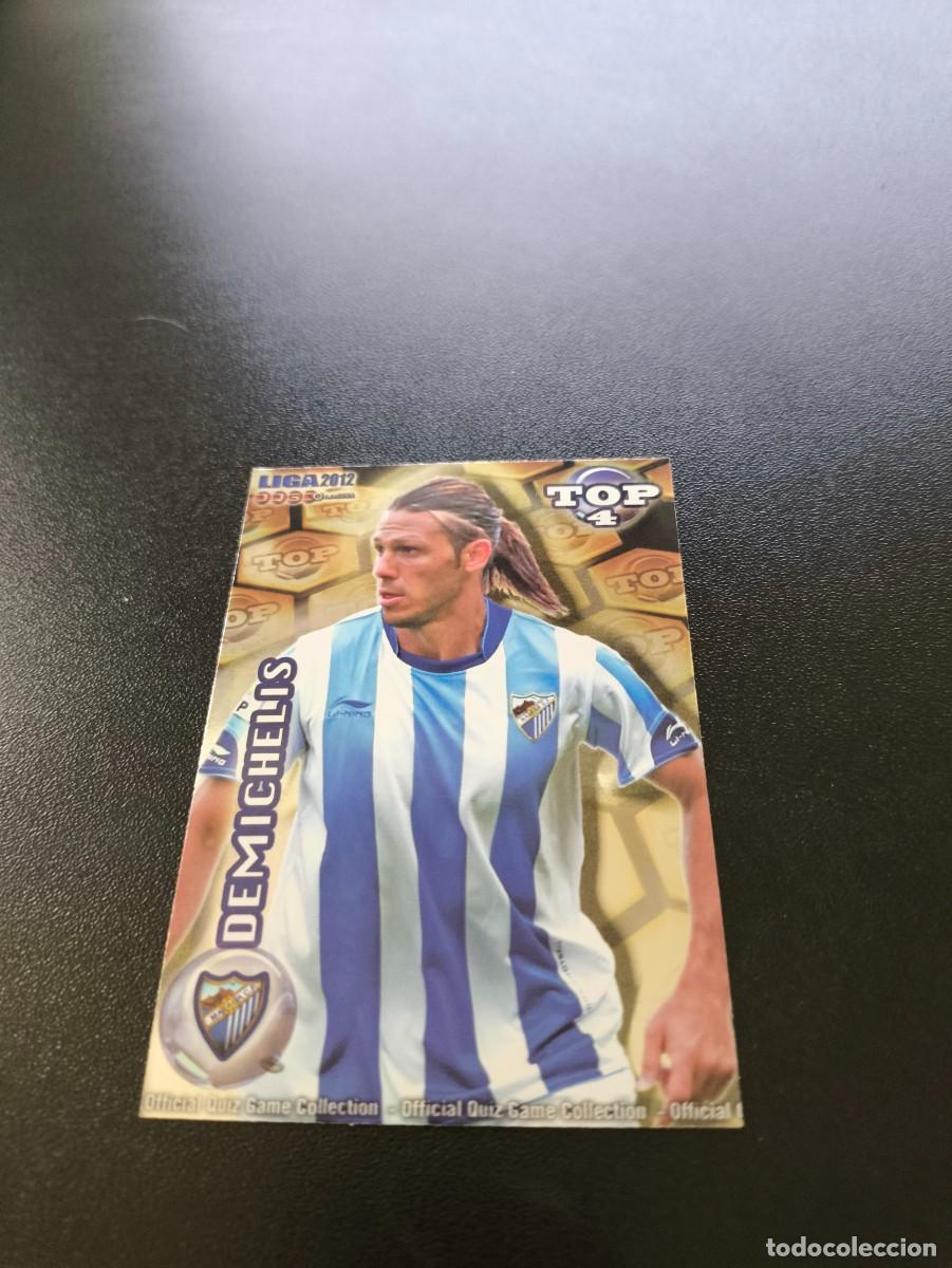 Fu&szlig;ball-Sticker: 563 DEMICHELIS MALAGA DORADO TOP 4 MUNDICROMO LIGA 2011 2012 11 12 NO PANINI ESTE MEGACRACKS