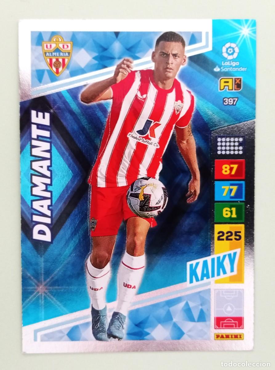 Cromos de F&uacute;tbol: ADRENALYN XL 2022-2023 (N&ordm; 397 KAIKY - U.D. ALMER&Iacute;A) (DIAMANTE)