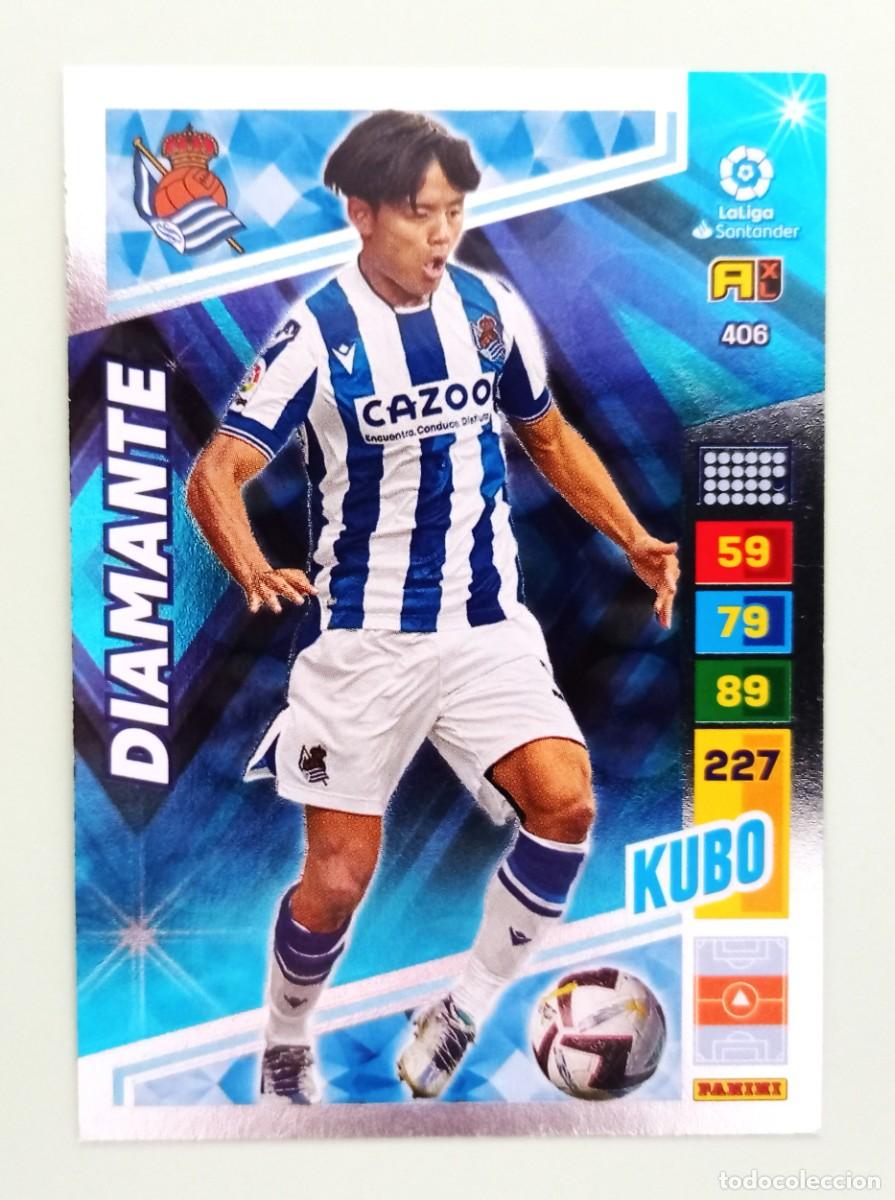 Cromos de F&uacute;tbol: ADRENALYN XL 2022-2023 (N&ordm; 406 KUBO - REAL SOCIEDAD) (DIAMANTE)