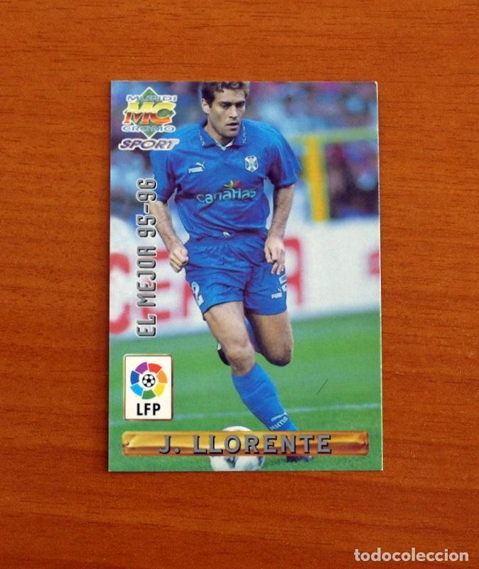 Cromos de F&uacute;tbol: Tenerife -N&ordm; 404 J. Llorente El Mejor 95-96 -Mundicromo Las Fichas de Liga de F&uacute;tbol 1996-1997-96-97