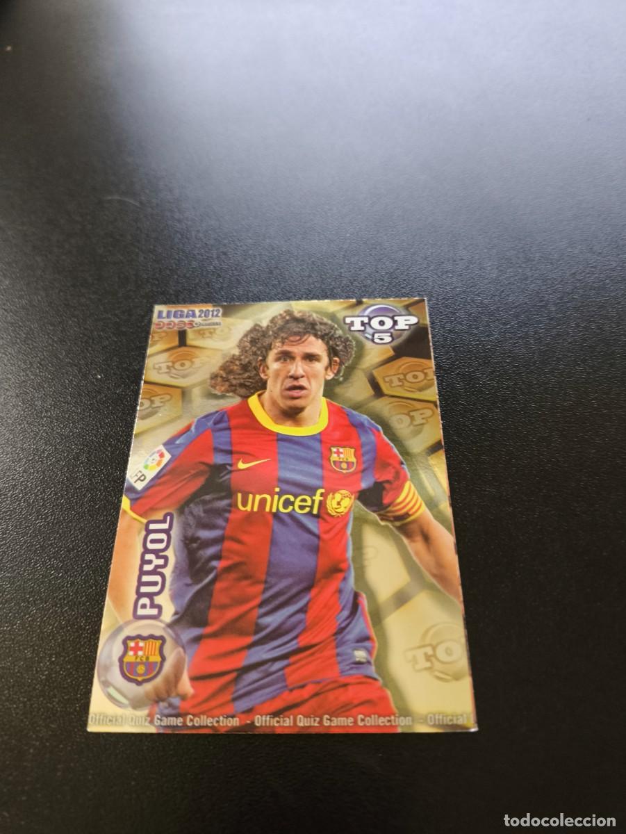 Cromos de F&uacute;tbol: 568 PUYOL BARCELONA DORADO TOP 5 MUNDICROMO LIGA 2011 2012 11 12 NO PANINI ESTE MEGACRACKS